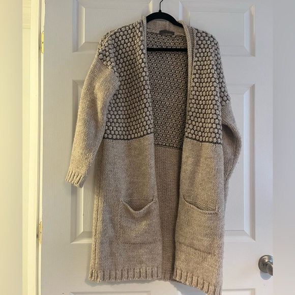 Elsamanda Italian Mohair Wool Long Cardigan Sweater - Picture 2 of 5